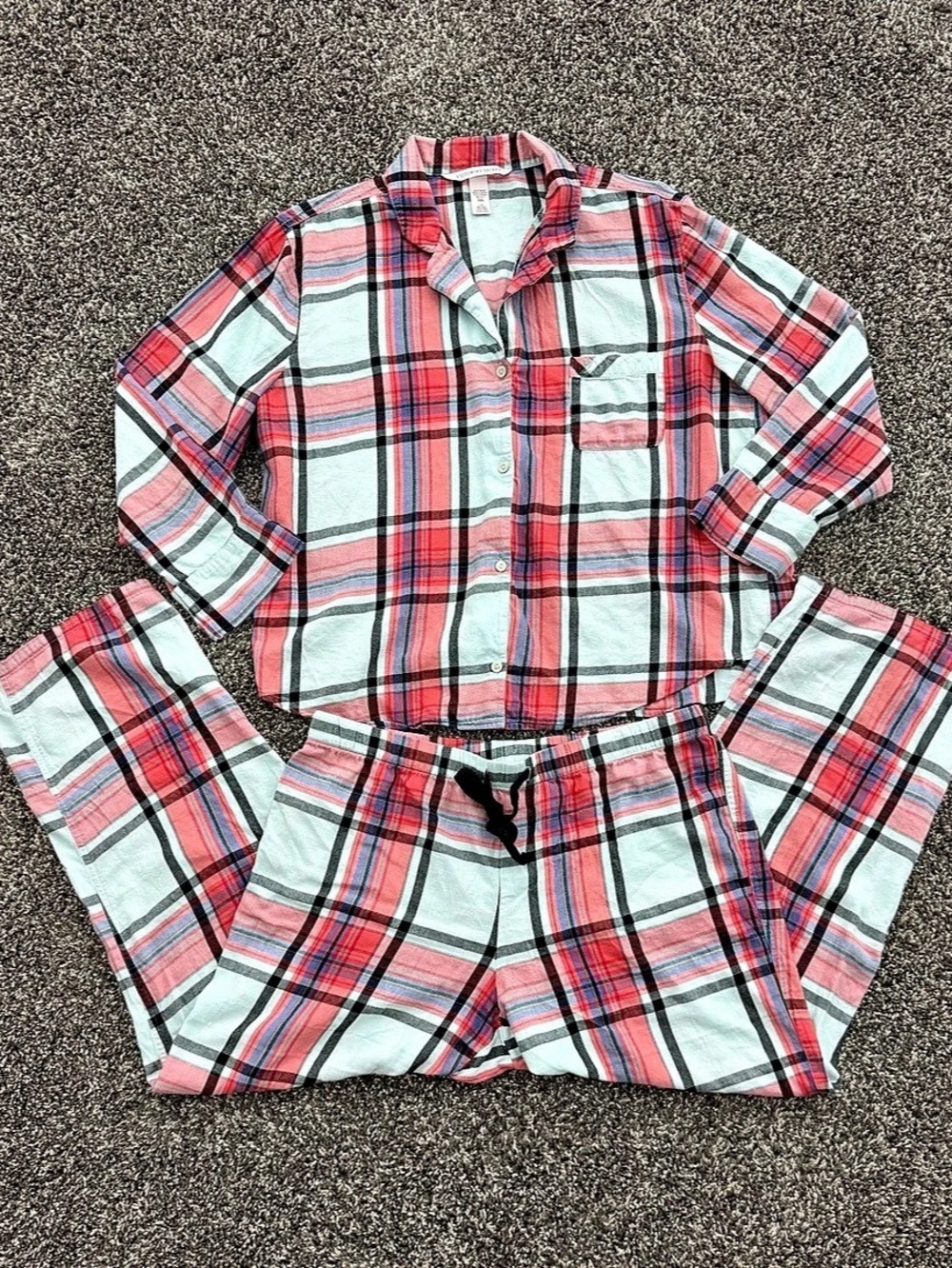 Victoria’s Secret Plaid Pajama Set Large Short